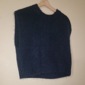 Madewell sweater vest size L with high crew neck